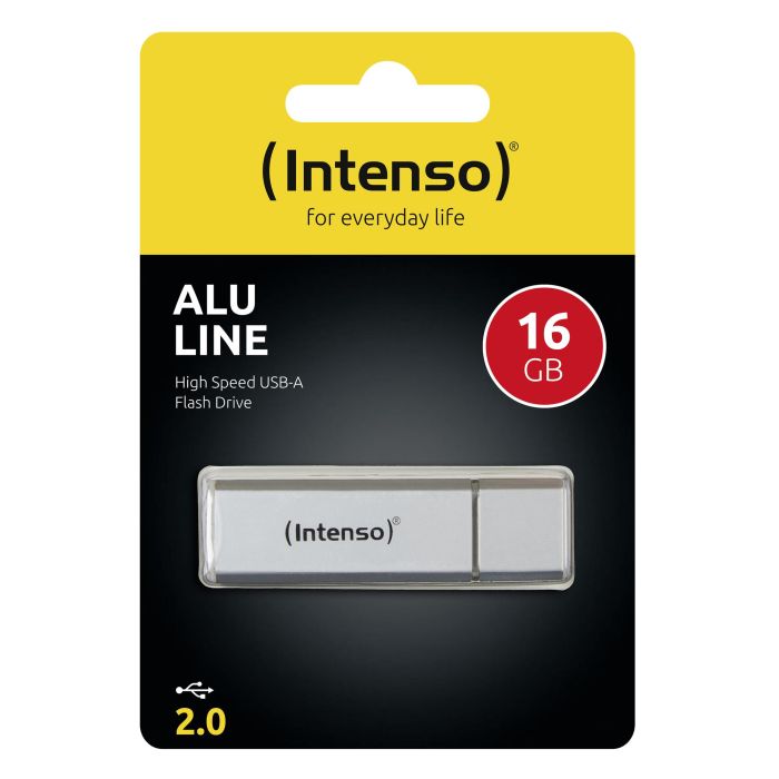 Intenso 3521472 Memoria USB 2.0 16GB ALU LINE Aluminio 2