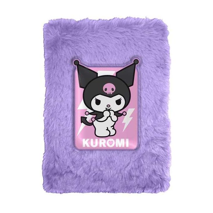 Libreta plush a5 kuromi 0 Libreta plush a5 kuromi 0