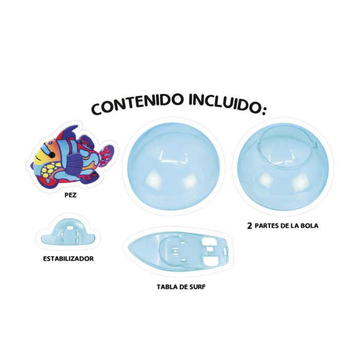 Zhu Zhu Fish Set Bola Y Tabla De Surf Z1019 Jazwares 4