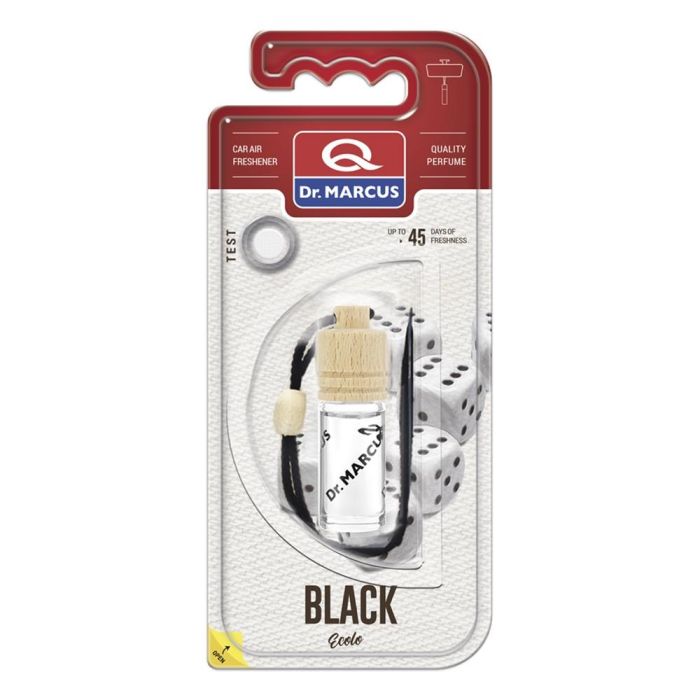 Ambientador para Coche Dr Marcus Ecolo black 4,5 ml Madera Cristal Fragancia Colgante 4 Piezas 2