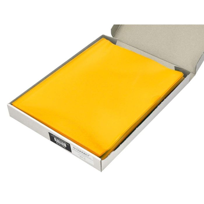 Carpeta Dossier Uñero Plastico Q-Connect Din A4 120 Micras Amarilla Caja De 100 Unidades 3