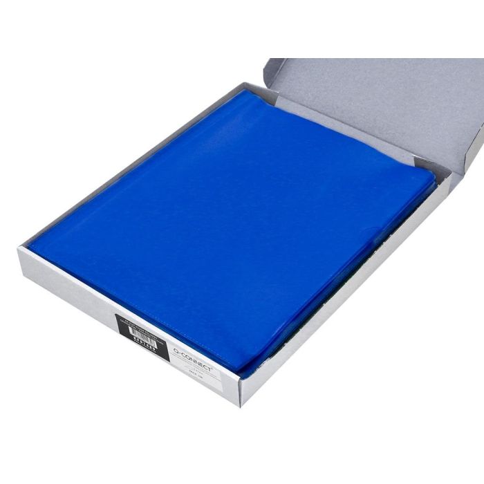 Carpeta Dossier Uñero Plastico Q-Connect Din A4 120 Micras Azul Caja De 100 Unidades 1