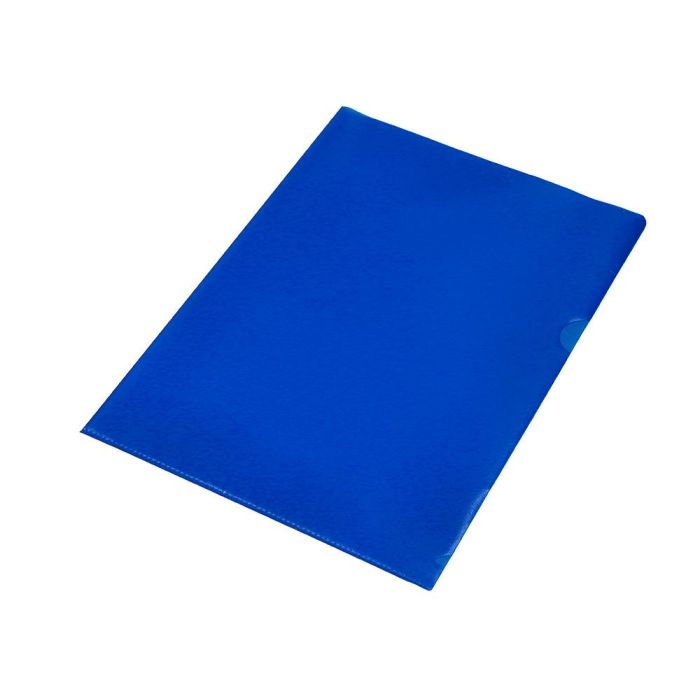 Carpeta Dossier Uñero Plastico Q-Connect Din A4 120 Micras Azul Caja De 100 Unidades 3