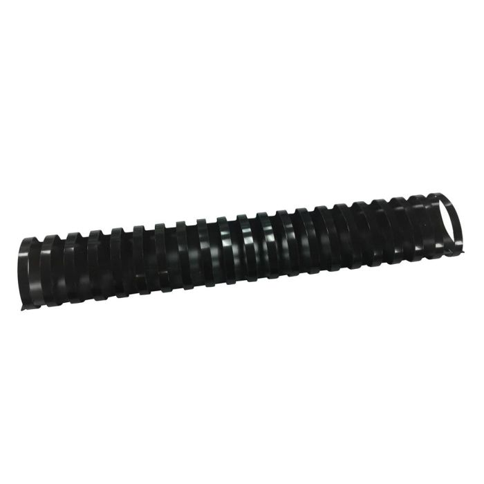 Canutillo Q-Connect Ovalado 51 mm Plastico Negro Capacidad 490 Hojas Caja De 10 Unidades 1