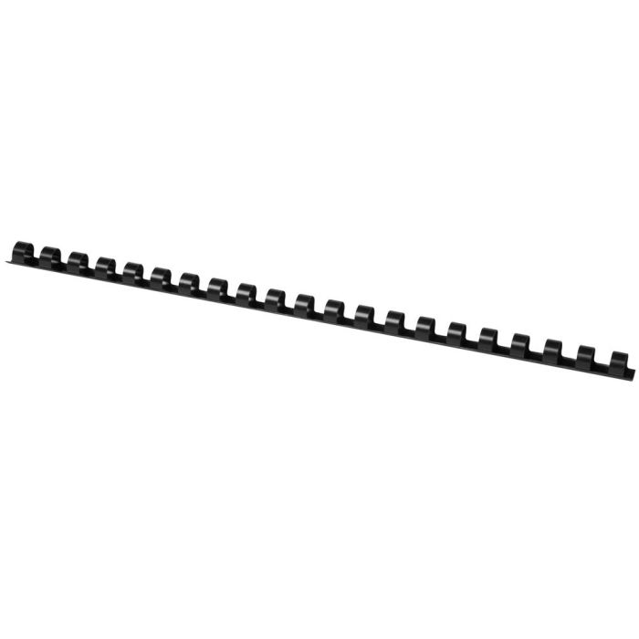 Canutillo Q-Connect Redondo 10 mm Plastico Negro Capacidad 95 Hojas Caja De 100 Unidades 1