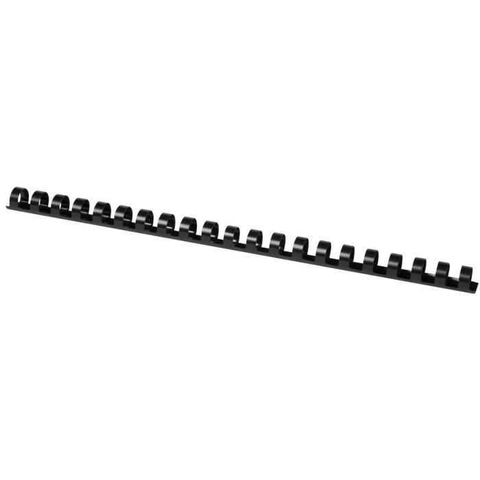 Canutillo Q-Connect Redondo 14 mm Plastico Negro Capacidad 130 Hojas Caja De 100 Unidades 1