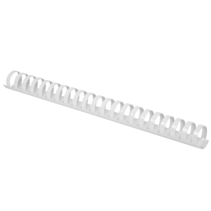 Canutillo Q-Connect Redondo 25 mm Plastico Blanco Capacidad 225 Hojas Caja De 50 Unidades 1 Canutillo Q-Connect Redondo 25 mm Plastico Blanco Capacidad 225 Hojas Caja De 50 Unidades 1