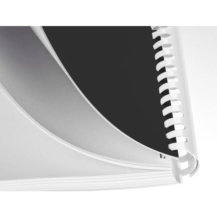 Canutillo Q-Connect Redondo 25 mm Plastico Blanco Capacidad 225 Hojas Caja De 50 Unidades 2 Canutillo Q-Connect Redondo 25 mm Plastico Blanco Capacidad 225 Hojas Caja De 50 Unidades 2