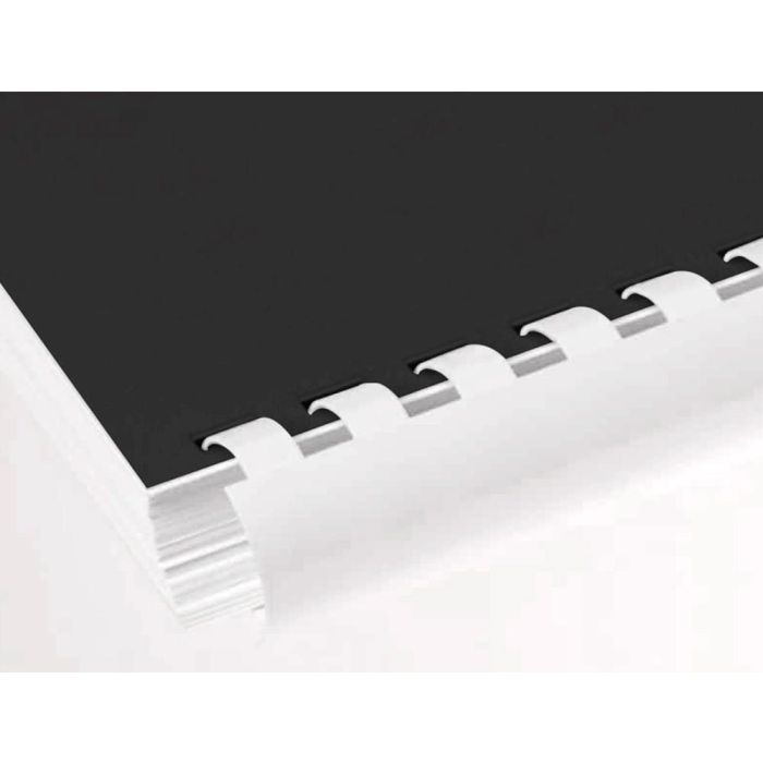 Canutillo Q-Connect Redondo 25 mm Plastico Blanco Capacidad 225 Hojas Caja De 50 Unidades 3 Canutillo Q-Connect Redondo 25 mm Plastico Blanco Capacidad 225 Hojas Caja De 50 Unidades 3