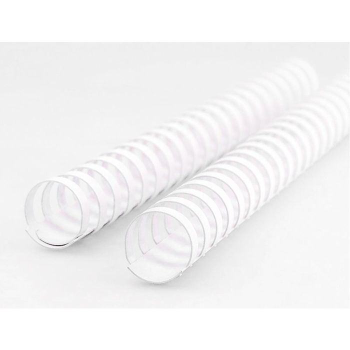 Canutillo Q-Connect Redondo 25 mm Plastico Blanco Capacidad 225 Hojas Caja De 50 Unidades 4 Canutillo Q-Connect Redondo 25 mm Plastico Blanco Capacidad 225 Hojas Caja De 50 Unidades 4