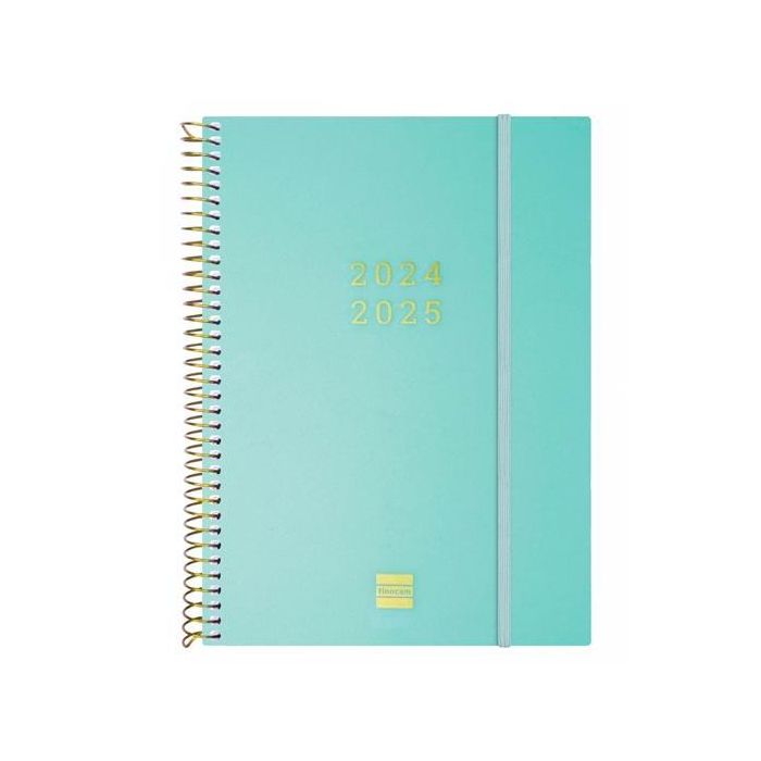 Agenda Finocam Turquesa A5 15,5 x 21,2 cm 2024-2025