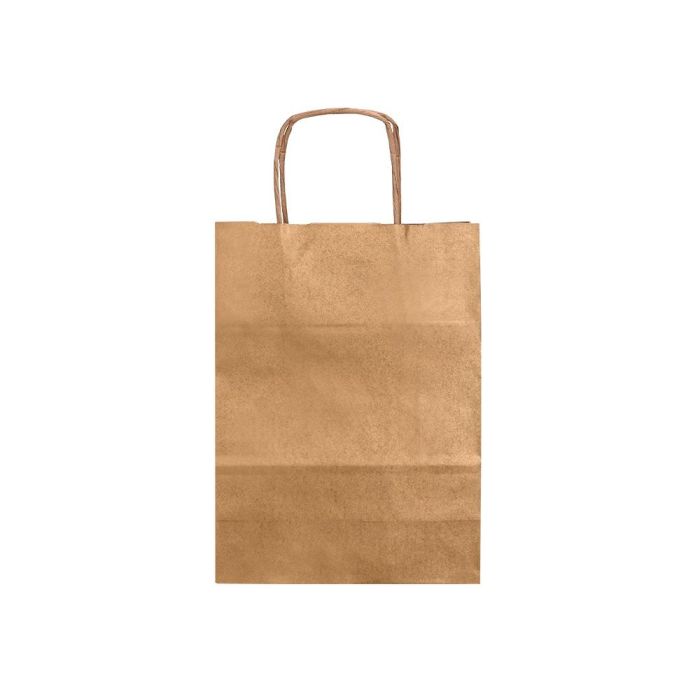 Bolsa Kraft Q-Connect Natural Asa Retorcida 240x100X310 mm 25 unidades 1