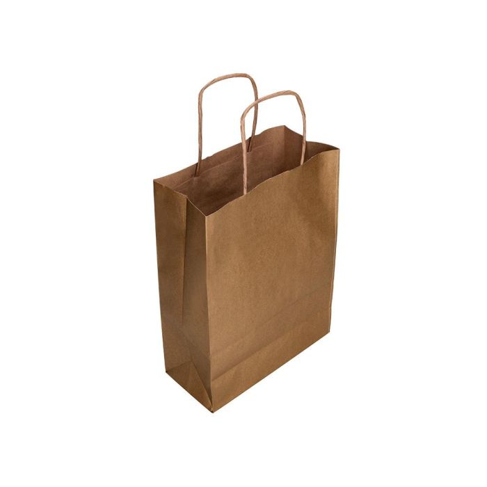 Bolsa Kraft Q-Connect Natural Asa Retorcida 240x100X310 mm 25 unidades 5