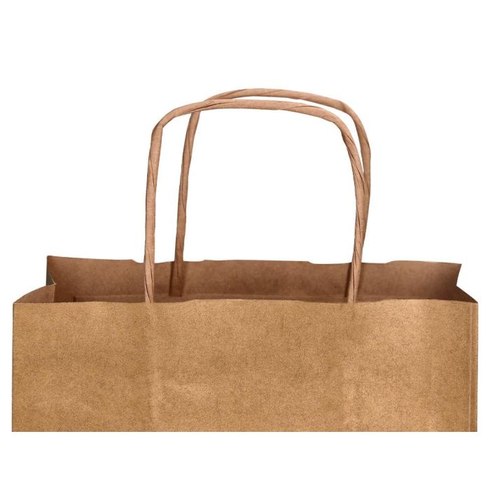 Bolsa Kraft Q-Connect Natural Asa Retorcida 240x100X310 mm 25 unidades 6