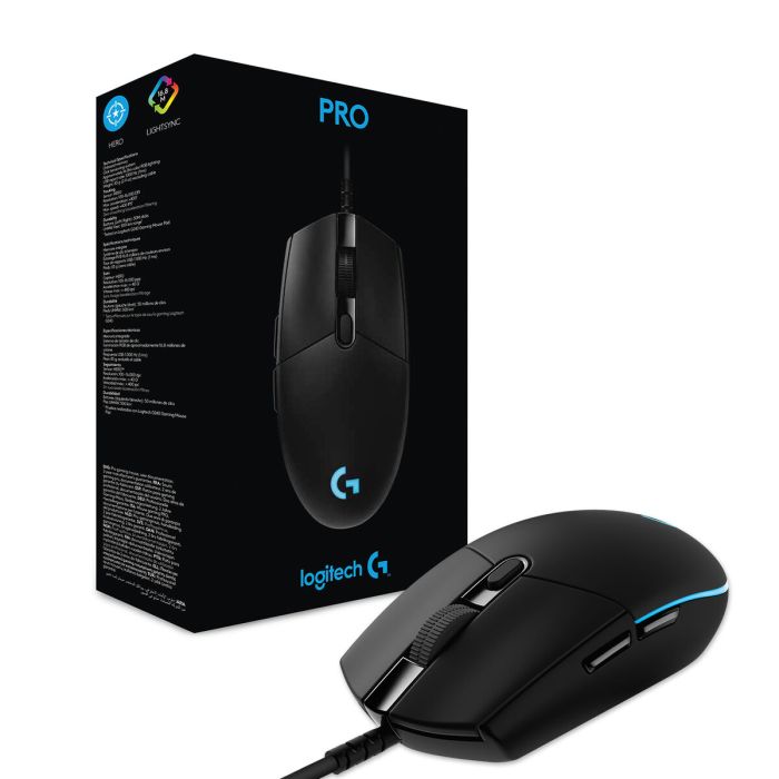Ratón Gaming Logitech PRO Negro 8 Ratón Gaming Logitech PRO Negro 8