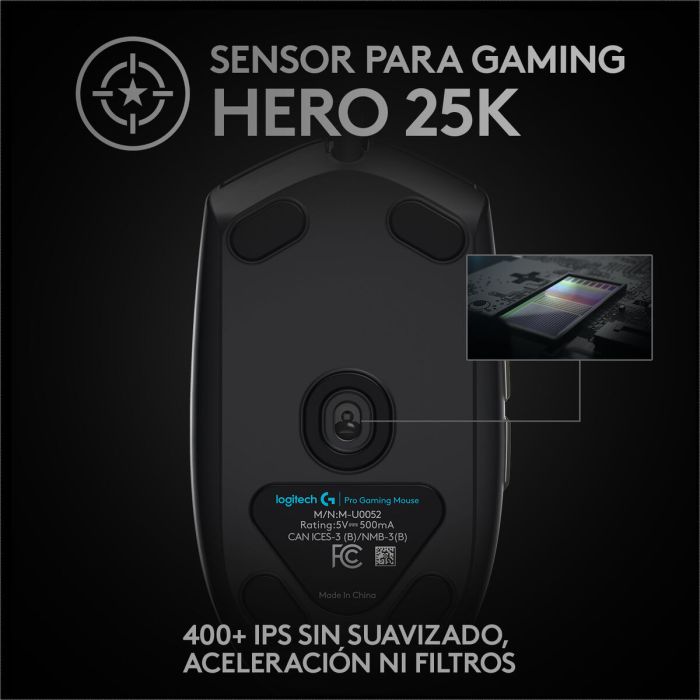 Ratón Gaming Logitech PRO Negro 5 Ratón Gaming Logitech PRO Negro 5