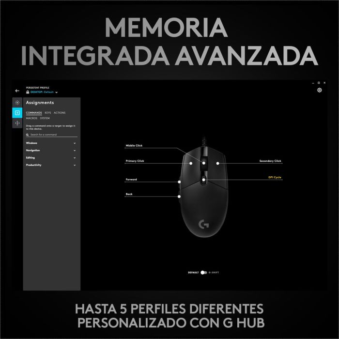 Ratón Gaming Logitech PRO Negro 2 Ratón Gaming Logitech PRO Negro 2