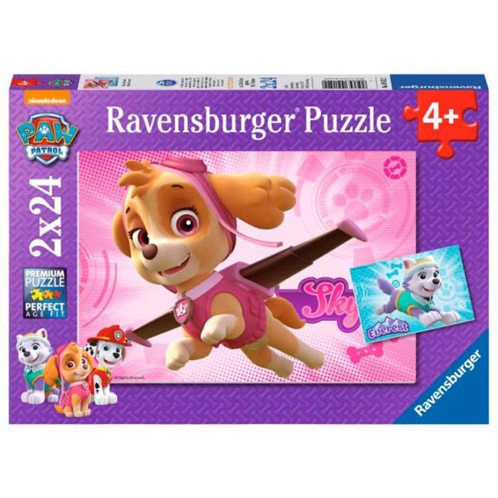 2  Puzzles 24 Piezas Cahorros Fascinantes 09152 Paw Patrol