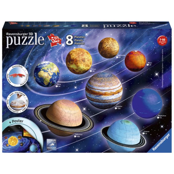 Puzzle 3D Sistema Planetario 11668 Ravensburger