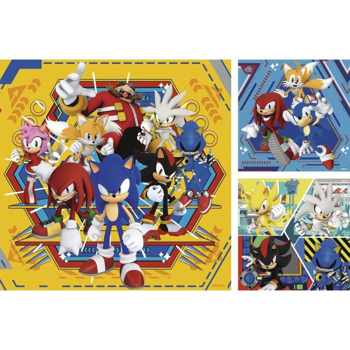 Puzzle 3X49 Piezas Sonic 12001133 Ravensburger 1