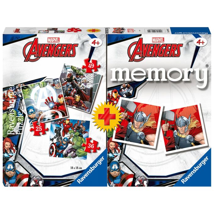 Multipack Memory+3 Puzzles Avengers 20674 Ravensburger