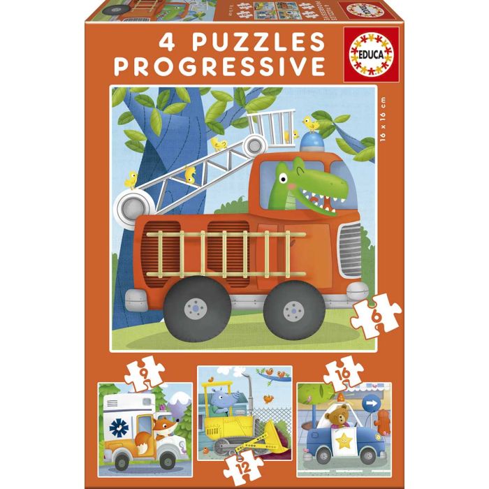 Puzzles 6-9-12-16 Patrulla De Rescate 17144 Educa