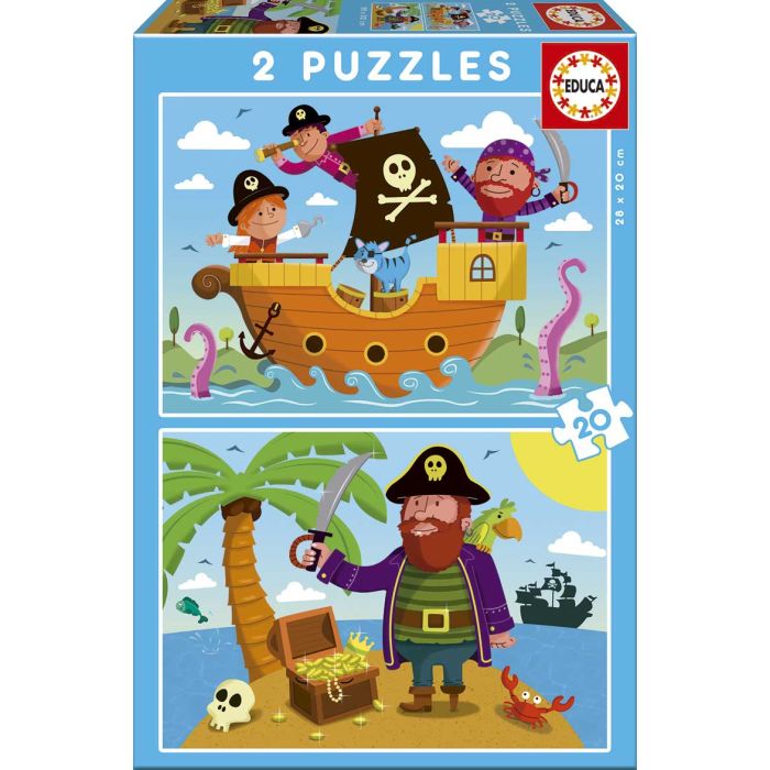 Puzzles 2X20 Piratas 17149 Educa