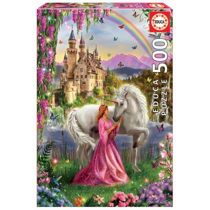 Puzzle 500 Hada Y Unicornio 17985 Educa