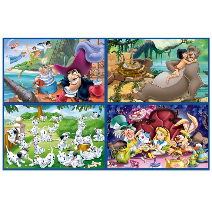 Puzzle Multi 4 Clásicos Disney 50-80-100 18105 Educa 1