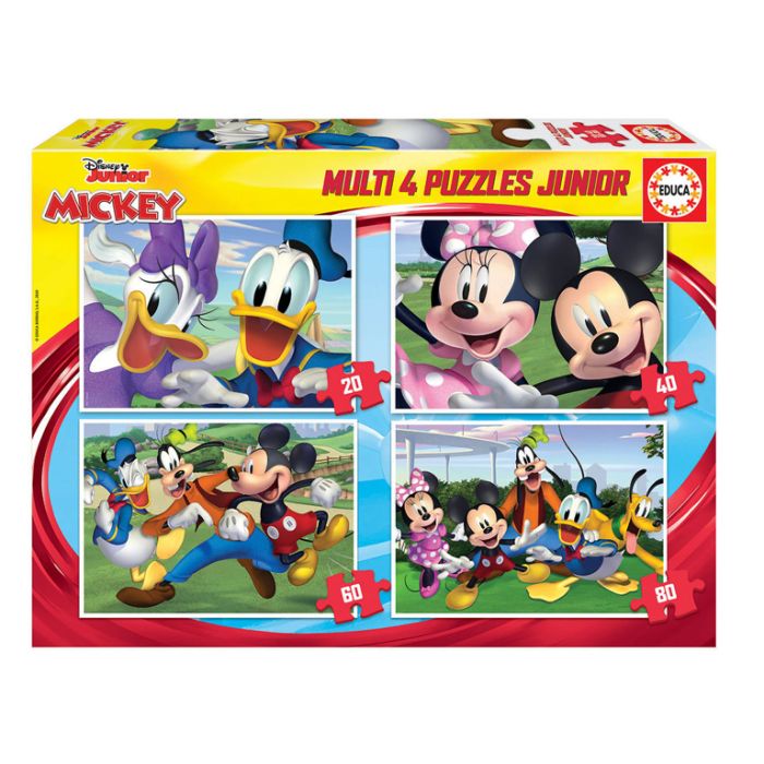 Puzzles Multi 4 Junior Mickey & Friends 20-40-60-80 18627