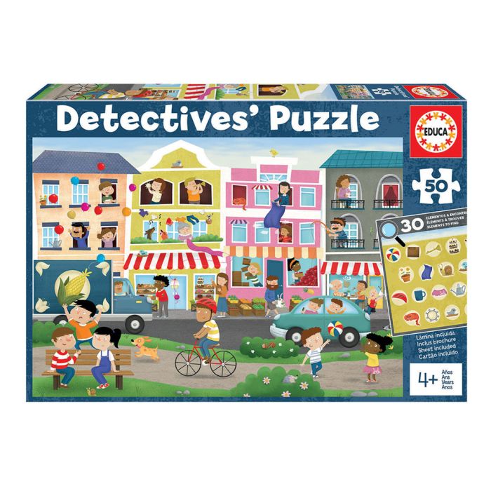 50 Ciudad Puzzles Detectives 18894 Educa