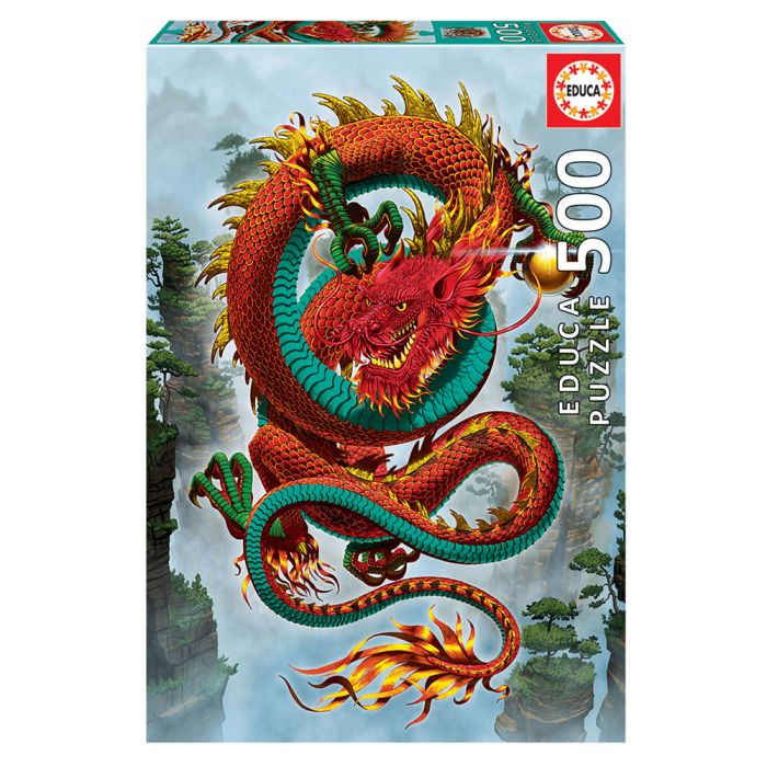 Puzzle 500 Piezas El Dragon De La Buena Fortuna 19003 Educa