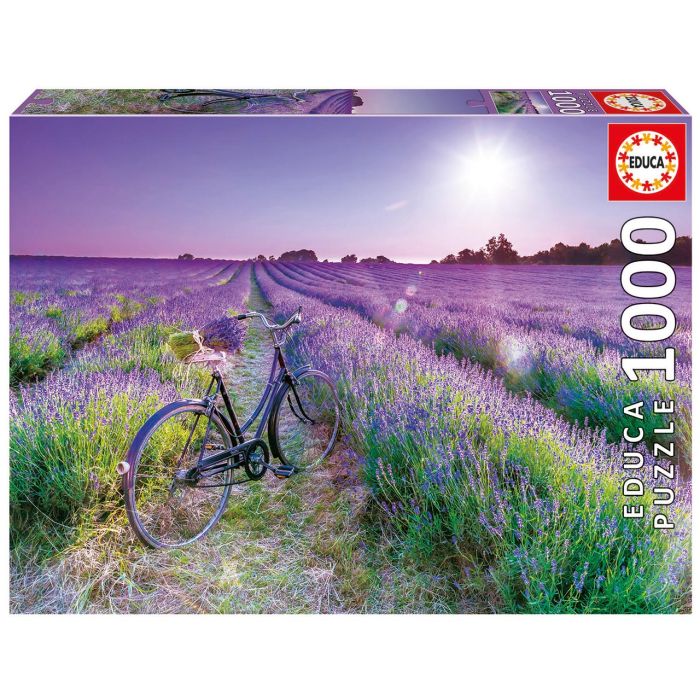 Puzzle 1000 Bicicleta En Campo De Lavanda 19255 Educa