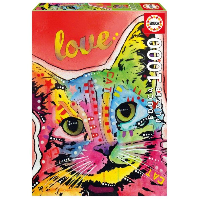 Puzzle 1000 Tilt Cat Love 19257 Educa