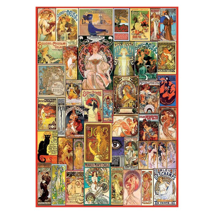 Puzzle 1000 Collage Art Noveau 19258 Educa 1
