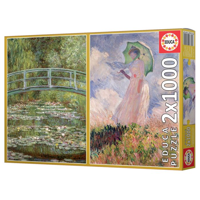 Puzzles 2X1000 Monet 19270 Educa 2