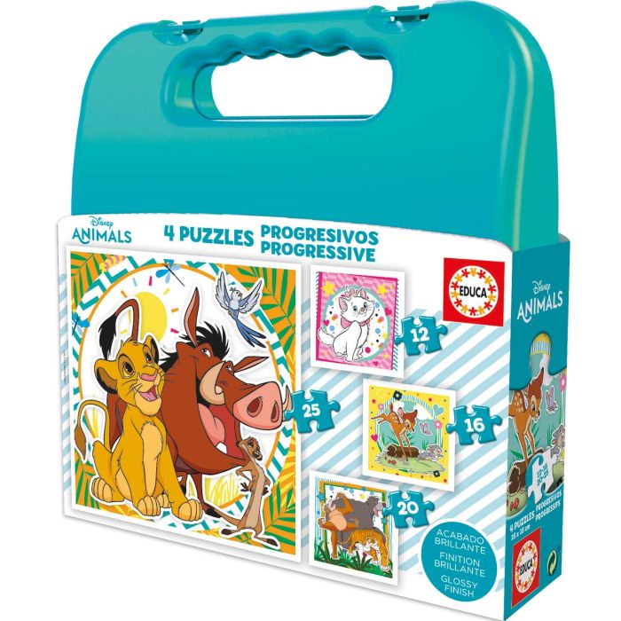 Puzzles Progresivos Disney Animals 12-16-20-25 19309 Educa