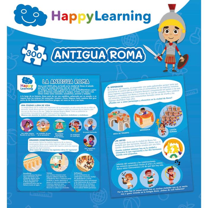 Puzzle 300 Antigua Roma - Happy Learning 19319 Educa 3