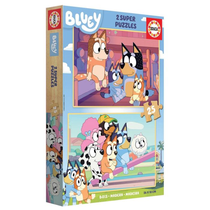 Puzzle 2X25 Bluey Madera 19407 Educa 1