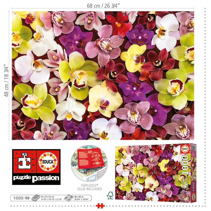 Puzzle 1000 Collage De Orquídeas 19558 Educa 2