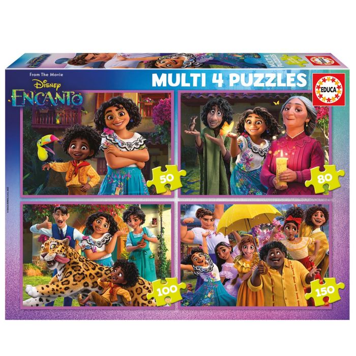 Puzzles Multi 4 En 1 Disney Encanto 50-80-100-150 19581 Educ 1