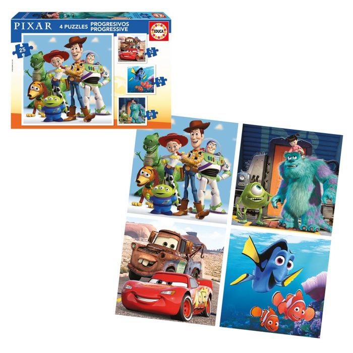 Puzzles Progresivos Disney Pixar 12-16-20-25 19681 Educa