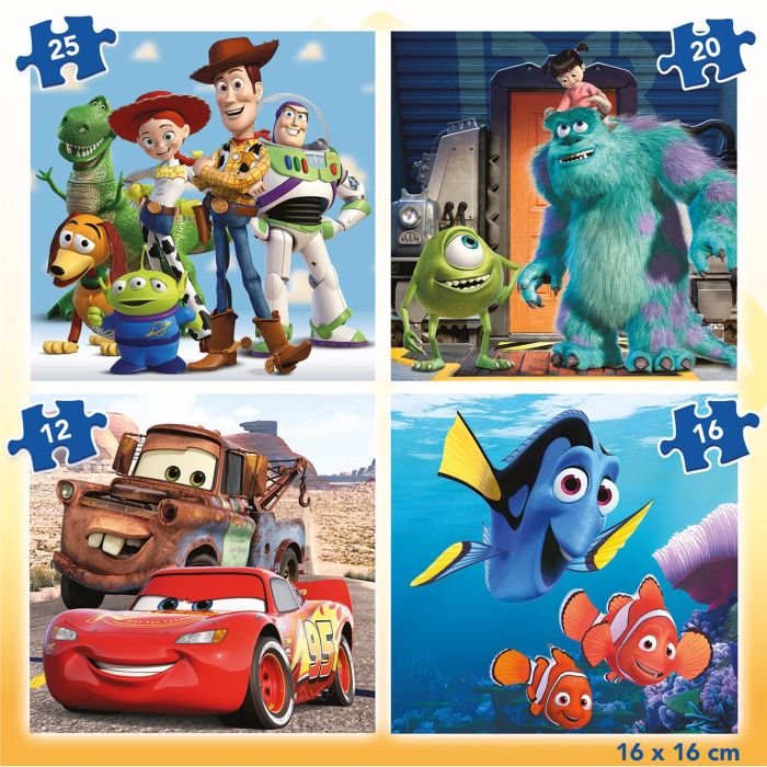 Puzzles Progresivos Disney Pixar 12-16-20-25 19681 Educa 3