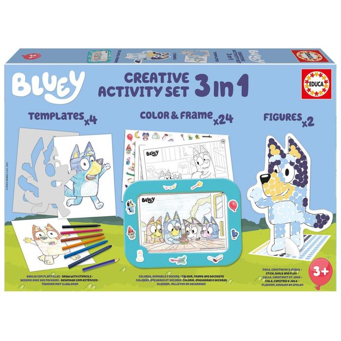 Set 3 En 1 Frame Bluey 19887 Educa 2