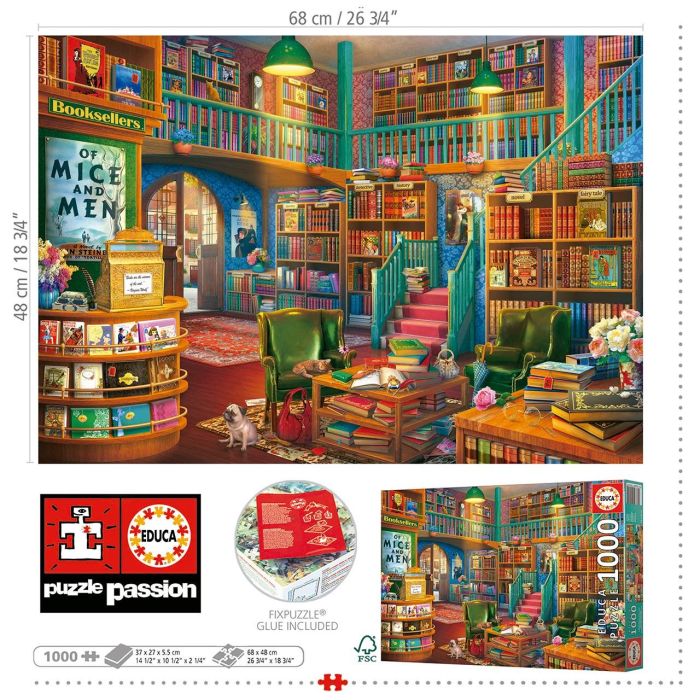 Puzzle 1000 Librería 19925 Educa 2