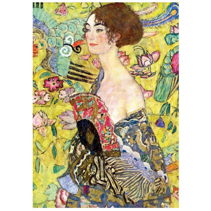 Puzzle 1000 Dama Con Abanico Gustav Klimt 19932 Educa 1