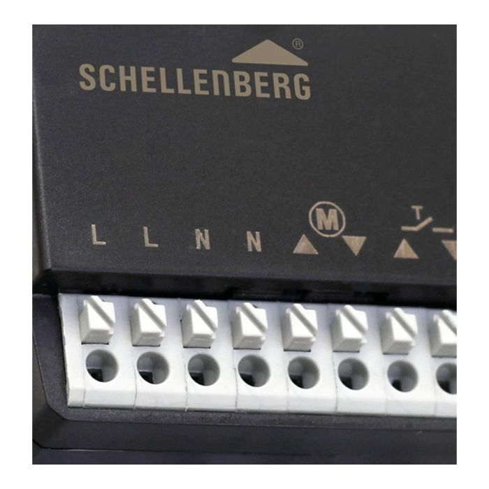 Schellenberg Receptor inalámbrico motor persiana 20018 para motores tubulares y toldos, 868MHz 2