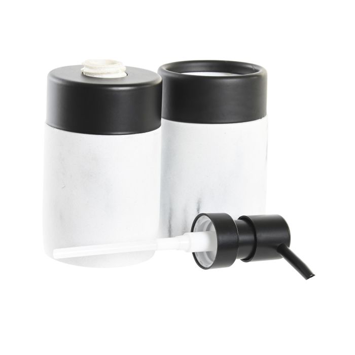 Baño Moderno DKD Home Decor Blanco Negro 7.2 x 16.4 x 7.2 cm Set de 2 1 Baño Moderno DKD Home Decor Blanco Negro 7.2 x 16.4 x 7.2 cm Set de 2 1