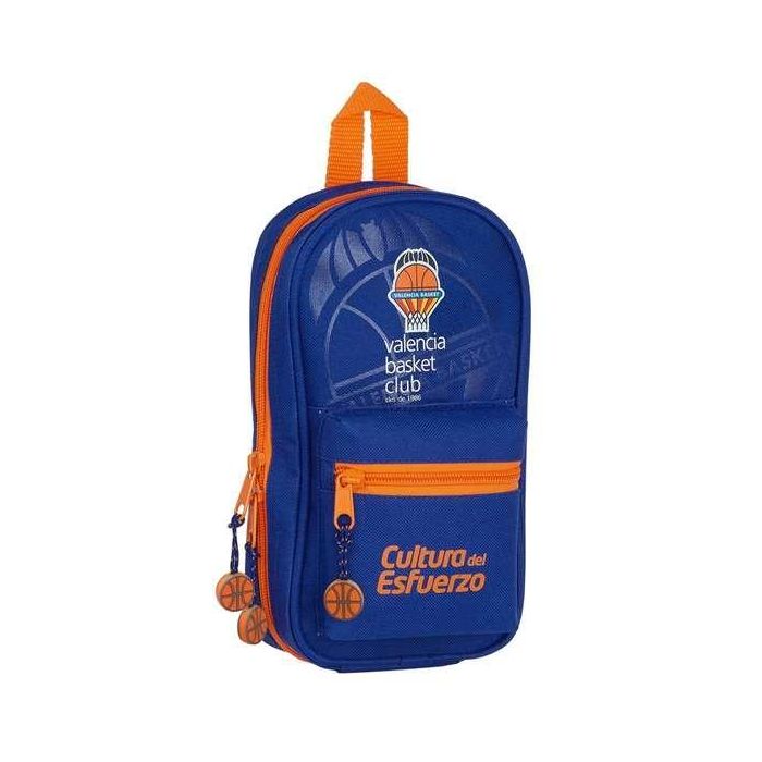 Plumier Mochila Valencia Basket M847 Azul Naranja 12 x 23 x 5 cm