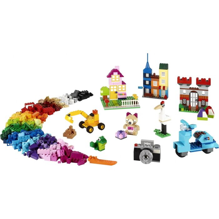Lego Classic Caja de Ladrillos Grande, 33 Colores, 8 Tipos de Ventanas y Puertas, Incluye Piezas Especiales y Bases Verdes, Ideal para Construcciones Creativas 1 Lego Classic Caja de Ladrillos Grande, 33 Colores, 8 Tipos de Ventanas y Puertas, Incluye Piezas Especiales y Bases Verdes, Ideal para Construcciones Creativas 1